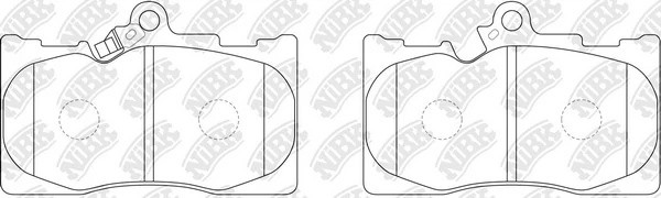 Колодки тормозные LEXUS GS300 (05-11) передние (Sport)(4шт.) NIBK PN1547S NIBK