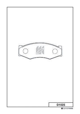 Замена на D1025H Колодки тормозные дисковые D1025 D1025 MK KASHIYAMA