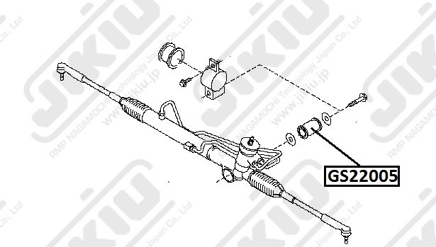 Втулка рулевой рейки NISSAN TEANA (J31) 03-08, MURANO (Z50) 02-08 GS22005 GS22005 JIKIU