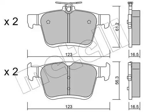 AUDI A3 [8V] (2013>)/VW GOLF VII (2013>) 2209510 METELLI