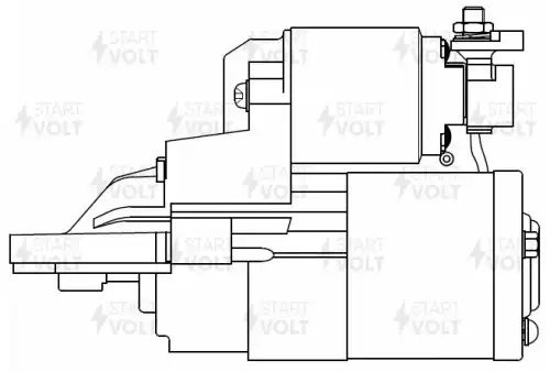 Стартер для а/м Mazda 3 BL (08-)/6 GH (07-) 2.0i 1,4кВт (LSt 2516) LST 2516 START VOLT