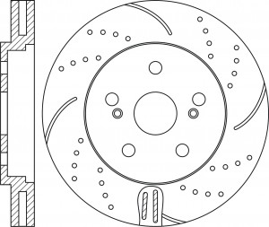 Диск тормозной LEXUS RX450 (08-) передний (1шт.) NIBK RN1578DSET NIBK