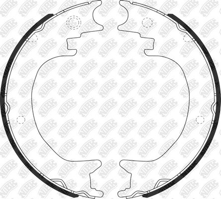 Колодки стояночного тормоза LEXUS RX 2008-2015 FN0651 FN0651 NIBK