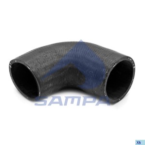 Патрубок системы охлаждения ø56xø56x215 043.244 SAMPA