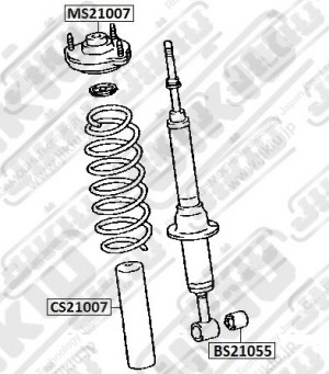 Втулка передн амортизатора TOYOTA LAND CRUISER 100/120 BS21055 BS21055 JIKIU