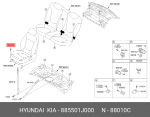 Болт HYUNDAI Solaris (10-) OE 885501J000 HYUNDAI KIA