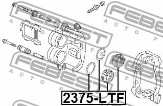 РЕМКОМПЛЕКТ СУППОРТА ТОРМОЗНОГО ПЕРЕДНЕГО 2375-LTF 2375-LTF FEBEST