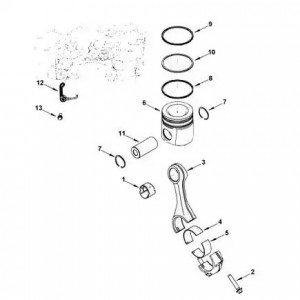 Шатун 3310 дв.Cummins ISF 3.8 КАМАЗ 6ISBe (5257364) (Haffen) 0203 HAFFEN