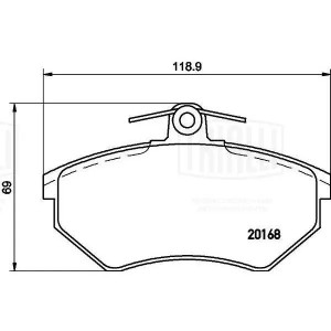 Колодки торм. Chery Amulet (03-)/VW Golf III (91-) диск. перед. т/с TRW (PF 4160 PF 4160 TRIALLI