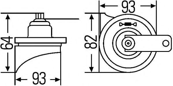 Сигнал звуковой 3FH007728-831 HELLA