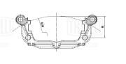 Скоба суппорта для а.м Chevrolet Cruze 09- зад. CF 350150 CF350150 TRIALLI