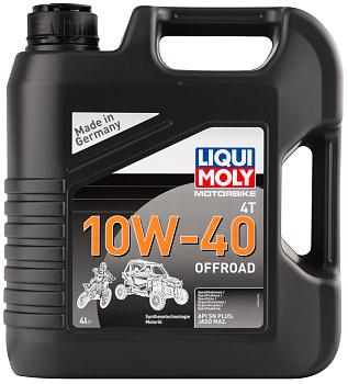 MOTORBIKE 4T OFFROAD 10W-40 4L для 4-тактных мотоциклов 3056 LIQUI MOLY