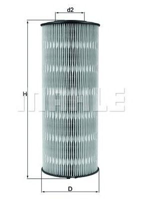 Фильтр масляный OX168D MAHLE KNECHT