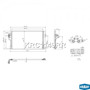 Радиатор кондиционера KRC1149RR KRC1149RR KRAUF