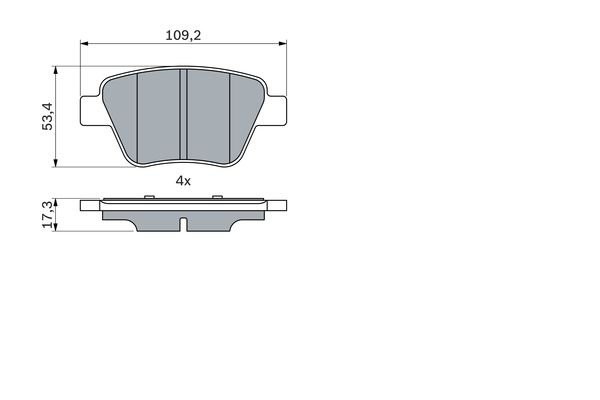 AUDI A3 [8P1]/[8PA]/ VW GOLF VI/ SCIROCCO (2008>) 0 986 494 416 BOSCH