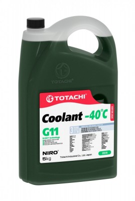 Антифриз зеленый -40C 5кг G11 NIRO Coolant TOTACHI 43205 TOTACHI