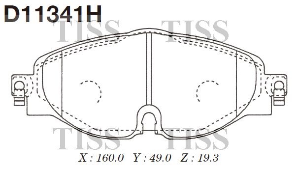 Колодки тормозные дисковые  AUDI A3 (8V1, 8VK) D11341H D11341H MK KASHIYAMA
