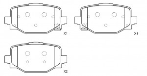 Колодки тормозные BP22009 BP22009 SB NAGAMOCHI