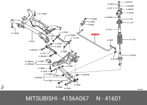 стабилизатор!\ Mitsubishi Outlander 4156A067 MITSUBISHI