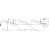 АМОРТИЗАТОР ЗАДНИЙ GAS.TWIN TUBE 21110-010R 21110010R FEBEST