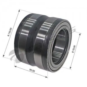 Подшипник ступицы MAN L2000,M2000,TGL,TGM блок (78х130х90мм) MANSONS 400.533 MANSONS