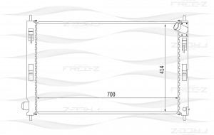 Радиатор MITSUBISHI Lancer 08- KK0158 KK0158 FREE Z