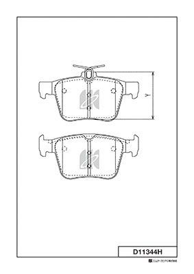 Колодки тормозные дисковые VW GOLF VII, AUDI A3 (8V_) D11344H D11344H MK KASHIYAMA