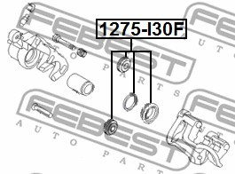 Ремкомплект суппорта тормозного переднего HYUNDAI I30 07 07- 1275-I30F 1275-I30F FEBEST