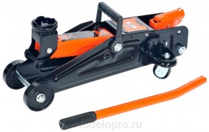 Домкрат подкатной 2 т АвтоДело 125 - 300 мм в кейсе 43217 AVTO DELO