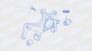 Сайлентблок плавающий нижний заднего поворотного кулака i30 (07-12) / i40 (11-19 SB800 FINWHALE