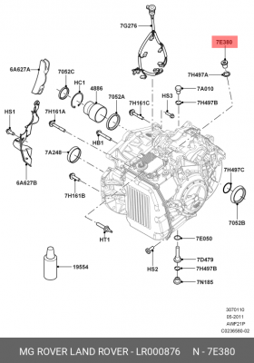 пробка маслозаливная АКПП!\ Land Rover LR000876 LAND ROVER
