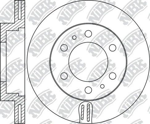 Диск тормозной TOYOTA Fortuner (15-) передний (1шт.) NIBK RN1945 NIBK