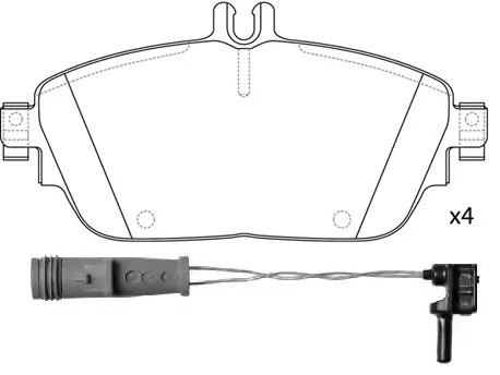 Колодки тормозные дисковые BP31009W BP31009W SB NAGAMOCHI