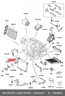 УПЛОТНИТЕЛЬНОЕ КОЛЬЦО _ O RING LR003201 LR003201 LAND ROVER