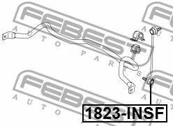 Тяга стабилизатора передняя 1823-INSF FEBEST
