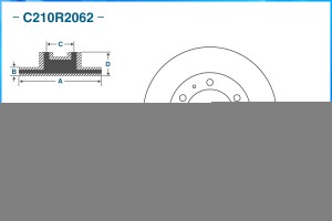 Тормозной диск передний C210R2062 C210R2062 CWORKS