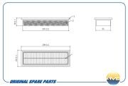 Фильтр воздушный CITROEN Xantia X1, 1,6, 1,8, 2,0, 1993-2003 AMDFA841 AMD.FA841 AMD