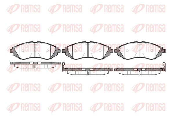 645 02 572407B !колодки дисковые п.\ Daewoo Leganza 2.0 16V 97-99/Nubira 1.6i/2. 064502 REMSA