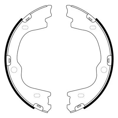 Колодки стояночного тормоза HYUNDAI H1/ iX55 08- BS11018 BS11018 SB NAGAMOCHI