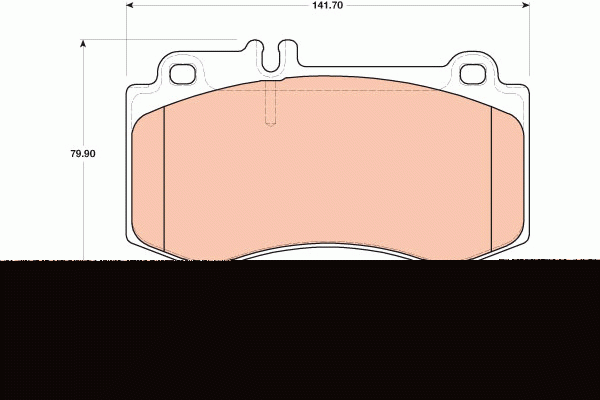 Колодки передние MERCEDES W212 E400, E500 GDB1822 GDB1822 TRW