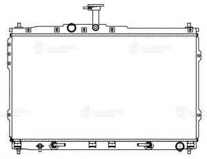 Радиатор охл. для а/м Hyundai H-1/Starex (07-) 2.5TD/2.4i LRc081H5 LRC081H5 LUZAR