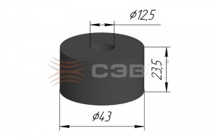 Втулка стабилизатора для а/м ГАЗ 2217, 2752 Соболь передняя (2 шт.) СЭВИ 2246-6078 SEVI