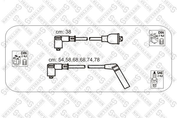 к-кт проводов!\ Honda CR-V 2.0 95> 10-38492-SX STELLOX