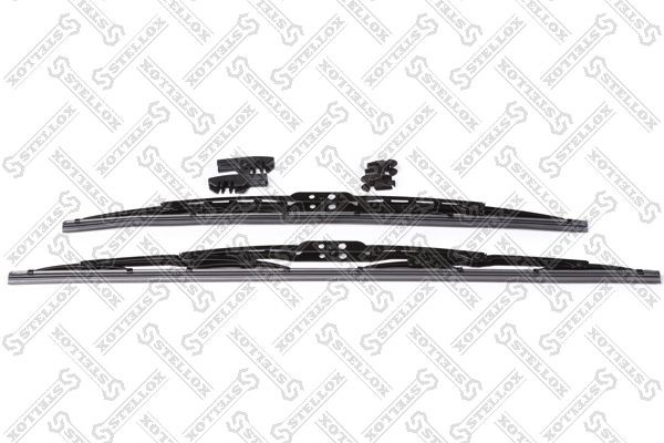 щетки к-т! каркасн, hook(крючок 9) 530/21'+450/18' \ VW Caddy 95-04, Mazda 323/6 201-683-SX STELLOX