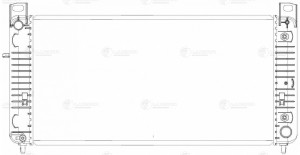 Радиатор охл. для ам Cadillac Escalade (01-),(06-),Chevrolet Tahoe (99-),(06-) A LRC 0565 LUZAR
