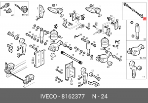 кронштейн! кабины\IVECO 8162377 IVECO