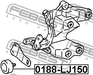 Ролик обводной TOYOTA LAND CRUISER 100, PRADO 120, 150 0188-LJ150 0188-LJ150 FEBEST