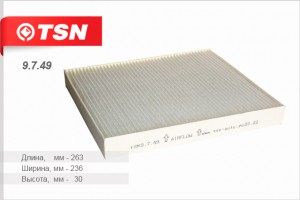 фильтр салона!  Opel Astra/Zafira all 98> 9.7.49 TSN