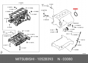 САЛЬНИК КОЛЕНВАЛА ЗАДНИЙ  1052B393 1052B393 MITSUBISHI
