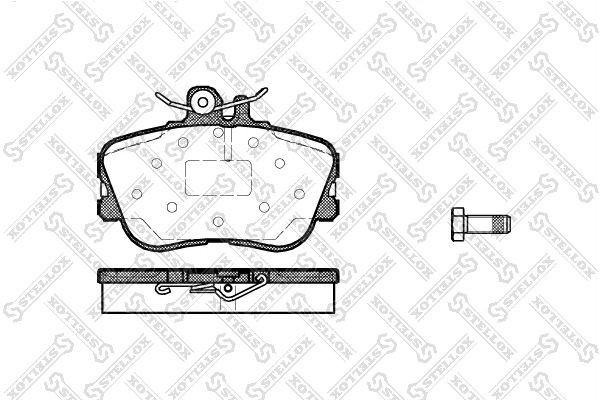 колодки дисковые п.! с антискрип. пл.\ MB W202 1.8-2.8/2.0D-2.5TD 93-01 456-000B-SX STELLOX